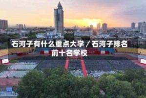 石河子有什么重点大学／石河子排名前十名学校