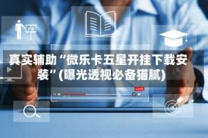真实辅助“微乐卡五星开挂下载安装”(曝光透视必备猫腻)