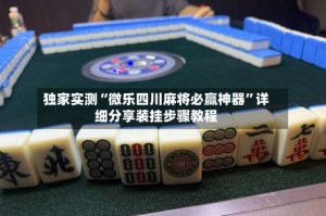 独家实测“微乐四川麻将必赢神器”详细分享装挂步骤教程