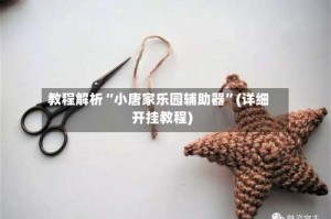 教程解析“小唐家乐园辅助器”(详细开挂教程)