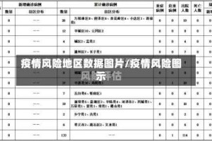 疫情风险地区数据图片/疫情风险图示