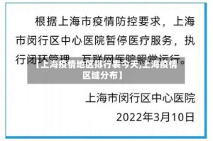 【上海疫情地区排行表今天,上海疫情区域分布】