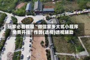 玩家必看教程“微信家乡大贰小程序免费开挂”作弊(透视)透视辅助