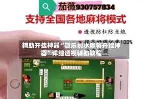 辅助开挂神器“微乐划水麻将开挂神器”详细透视辅助教程