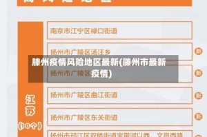 滕州疫情风险地区最新(滕州市最新疫情)