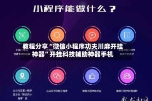 教程分享“微信小程序功夫川麻开挂神器”开挂科技辅助神器手机