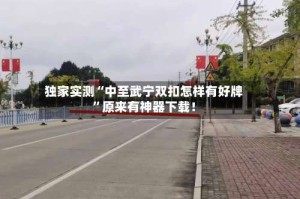 独家实测“中至武宁双扣怎样有好牌”原来有神器下载！