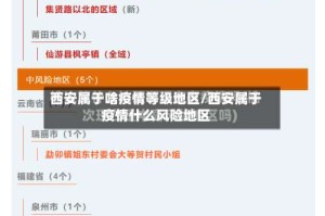 西安属于啥疫情等级地区/西安属于疫情什么风险地区