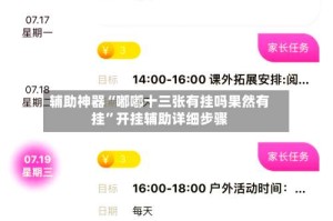 辅助神器“嘟嘟十三张有挂吗果然有挂”开挂辅助详细步骤