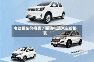 电动轿车价格表／丽驰电动汽车价格表