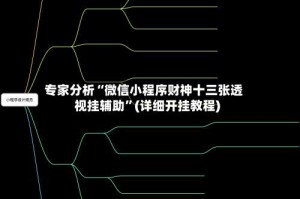专家分析“微信小程序财神十三张透视挂辅助”(详细开挂教程)