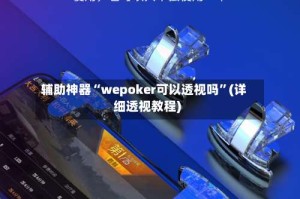 辅助神器“wepoker可以透视吗”(详细透视教程)