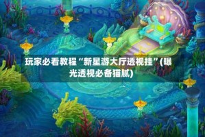 玩家必看教程“新星游大厅透视挂”(曝光透视必备猫腻)