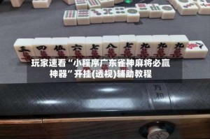 玩家速看“小程序广东雀神麻将必赢神器”开挂(透视)辅助教程