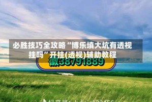 必胜技巧全攻略“博乐填大坑有透视挂吗”开挂(透视)辅助教程