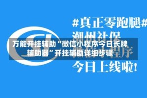 万能开挂辅助“微信小程序今日长牌辅助器”开挂辅助详细步骤