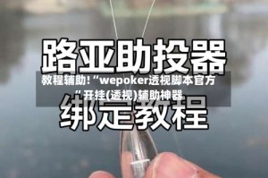 教程辅助!“wepoker透视脚本官方”开挂(透视)辅助神器