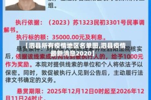 【泗县所有疫情地区名单图,泗县疫情最新消息2020】