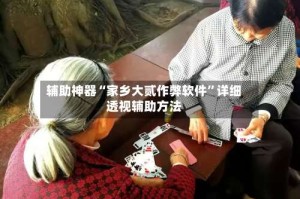 辅助神器“家乡大贰作弊软件”详细透视辅助方法