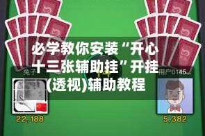 必学教你安装“开心十三张辅助挂”开挂(透视)辅助教程