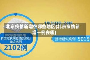 北京疫情新增在哪些地区(北京疫情新增一例在哪)