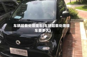 车辆超载处理提车(车辆超载处理提车要多久)