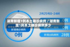 湖南新增1例本土确诊病例／湖南新增1例本土确诊病例多少