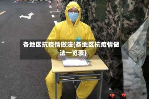 各地区抗疫情做法(各地区抗疫情做法一览表)