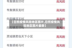 【日照疫情风险地区图片,日照疫情风险地区图片最新】