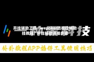 开挂辅助工具“wepoker透视挂辅助挂教程”开挂辅助详细步骤