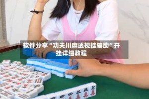 软件分享“功夫川麻透视挂辅助”开挂详细教程