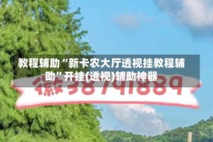 教程辅助“新卡农大厅透视挂教程辅助”开挂(透视)辅助神器