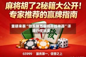 重磅来袭“微乐陕西麻将开挂神器”详细开挂玩法