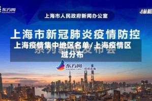 上海疫情集中地区名单/上海疫情区域分布