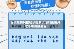 深圳疫情风险初步控制／深圳疫情风险等级调整通告