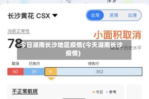 今日湖南长沙地区疫情(今天湖南长沙疫情)