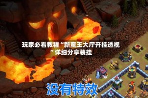 玩家必看教程“新蛮王大厅开挂透视”详细分享装挂