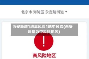 西安新增1地高风险1地中风险(西安调整为中风险地区)