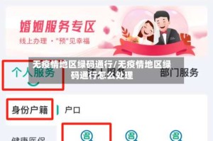 无疫情地区绿码通行/无疫情地区绿码通行怎么处理