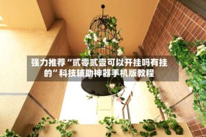 强力推荐“贰零贰壹可以开挂吗有挂的”科技辅助神器手机版教程