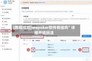 [教程经验]wepoker软件有挂吗”详细开挂玩法