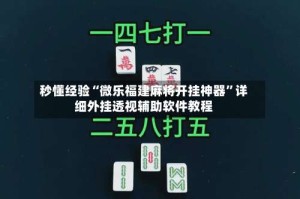 秒懂经验“微乐福建麻将开挂神器”详细外挂透视辅助软件教程
