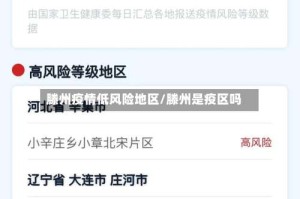 滕州疫情低风险地区/滕州是疫区吗