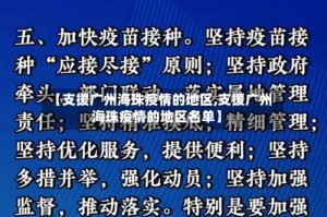 【支援广州海珠疫情的地区,支援广州海珠疫情的地区名单】