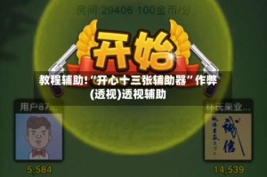 教程辅助!“开心十三张辅助器”作弊(透视)透视辅助