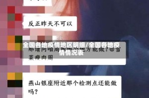 全国各地疫情地区明细/全国各地疫情情况表