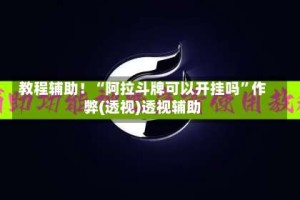 教程辅助！“阿拉斗牌可以开挂吗”作弊(透视)透视辅助