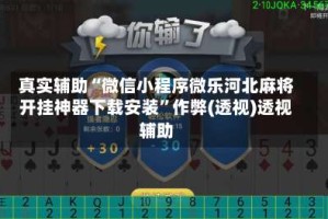 真实辅助“微信小程序微乐河北麻将开挂神器下载安装”作弊(透视)透视辅助