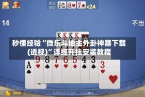 秒懂经验“微乐斗地主外卦神器下载(透视)”详细开挂安装教程