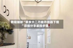 教程辅助“家乡大二万能开挂器下载”详细分享装挂步骤